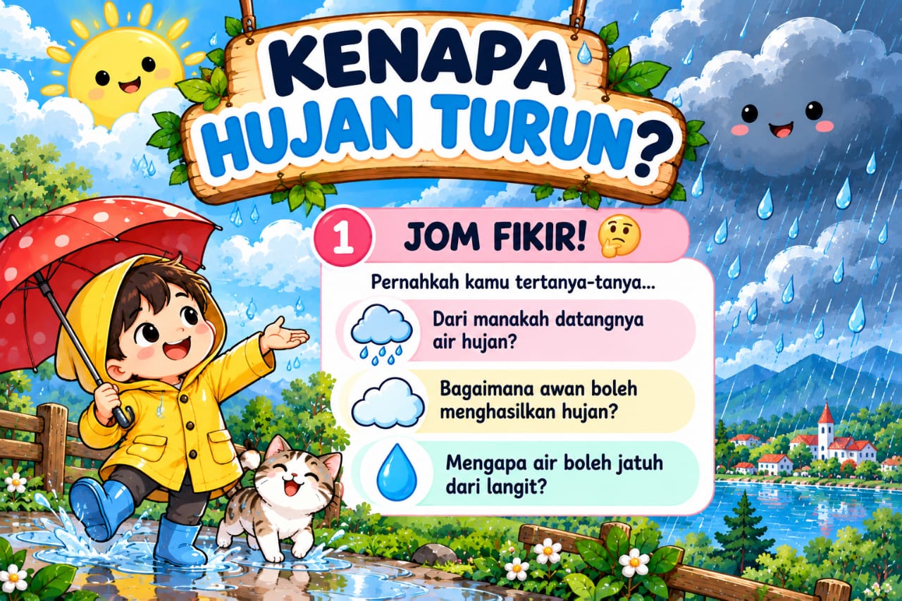 Halaman Jom Fikir tentang hujan